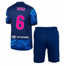 Atletico Madrid Koke #6 Tredjedraktsett Barn 2024-25 Kortermet (+ korte bukser)